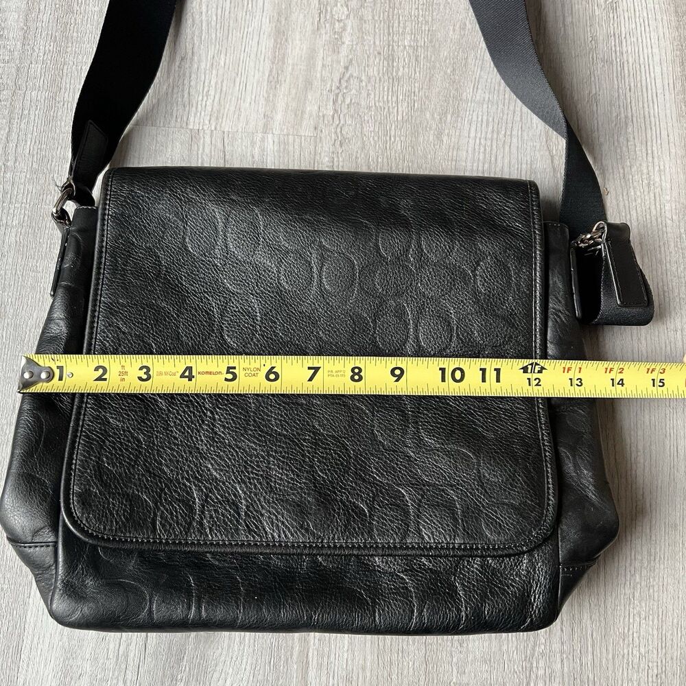 COACH Shoulder Bag F71172 Heritage Web Leather Embossed C Map Bag Heritage - Picture 6 of 11